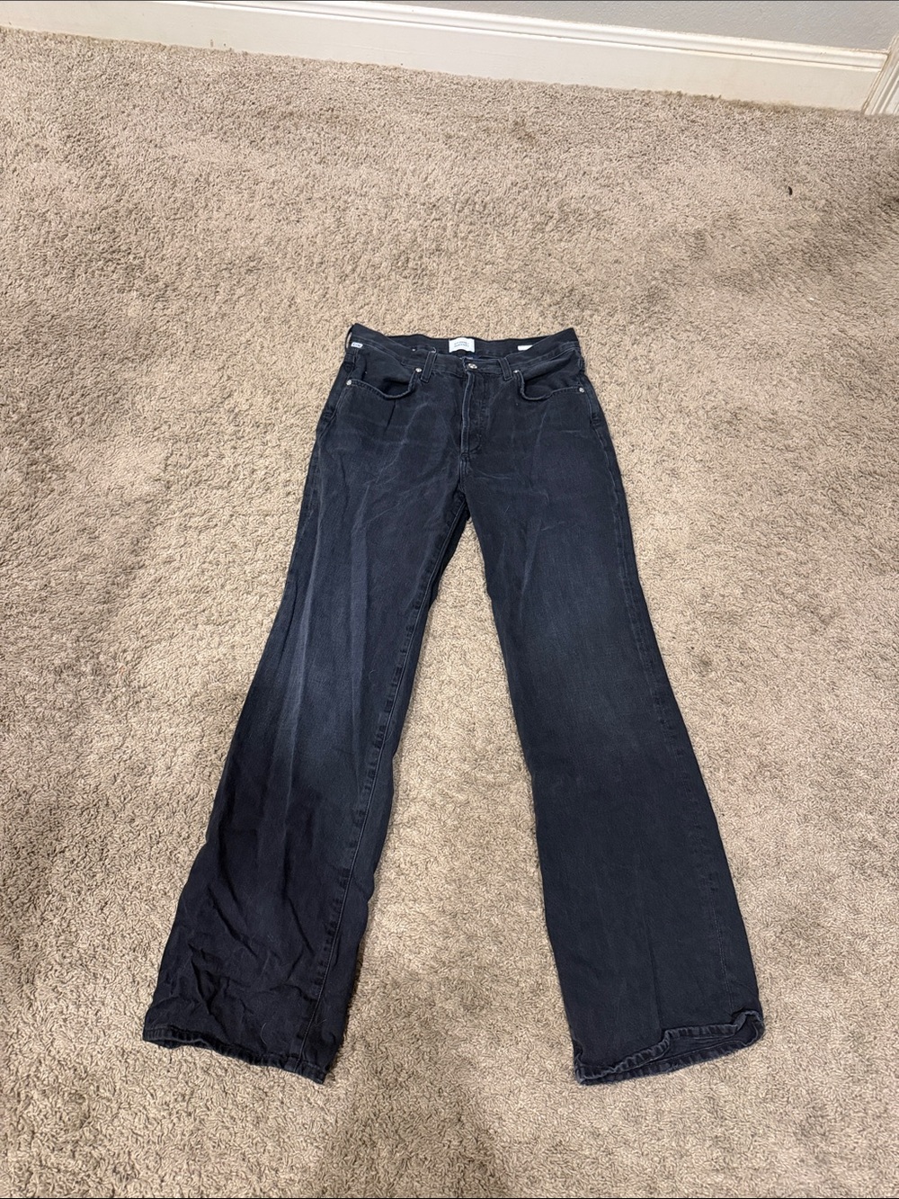 Citizens Of Humanity Dark Indigo Wide-Leg Jeans